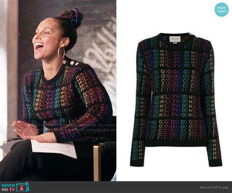 alicia keys gucci sweater